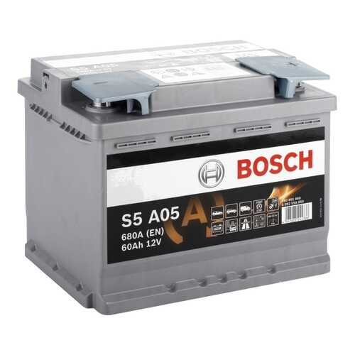 Аккумулятор Bosch S5 AGM 12V 60Ah 680A 242х175х190 Полярность 0 Клеммы 1 Крепление B13 в Emex