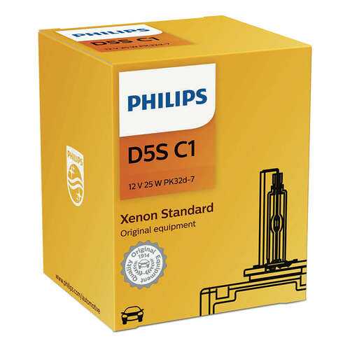 Автолампа D5s (25w) Pk32d-7 Xenon 4300k 12410 C1 Philips арт. 12410C1 в Emex