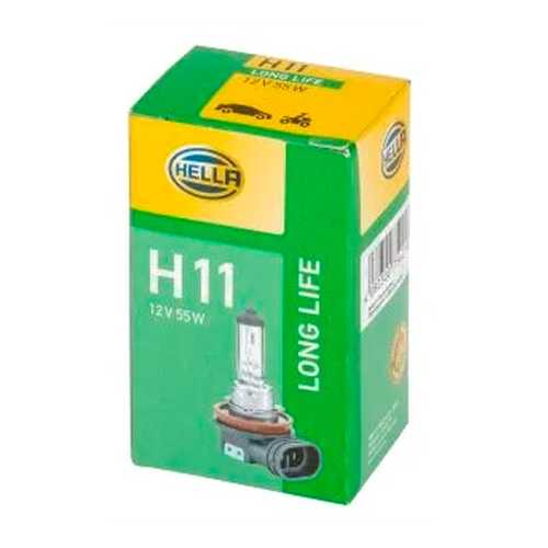 Лампа H11 12v 55w Pgj19-2 Long Life HELLA 8GH 223 498-351 в Emex