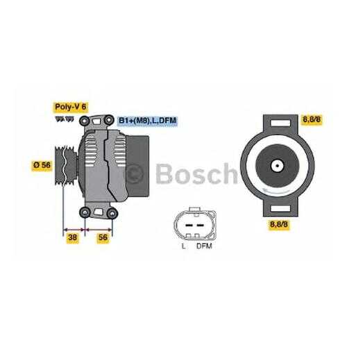 Генератор Bosch 0124525088 в Emex