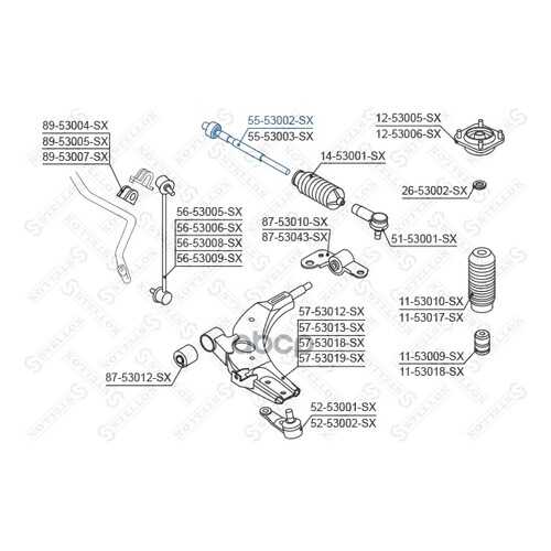 Рулевая тяга Stellox 5553002SX в Emex