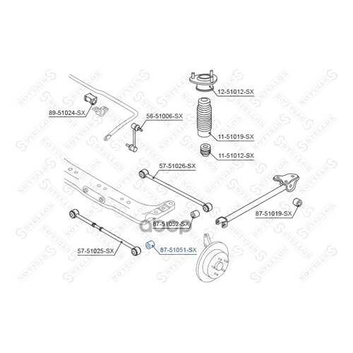 Сайлентблок Stellox 8751051SX в Emex