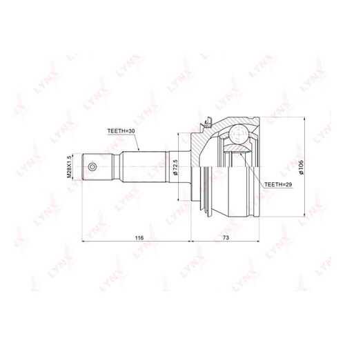 Шрус LYNXauto CO-3856 в Emex