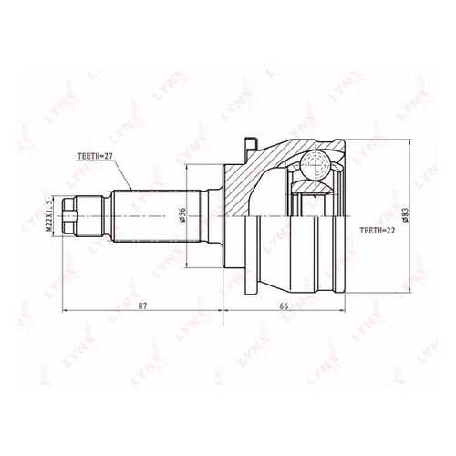 Шрус LYNXauto CO-7106 в Emex