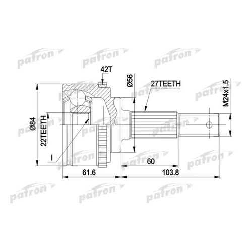 Шрус PATRON PCV1165 в Emex