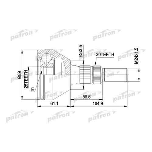 Шрус PATRON PCV1420 в Emex