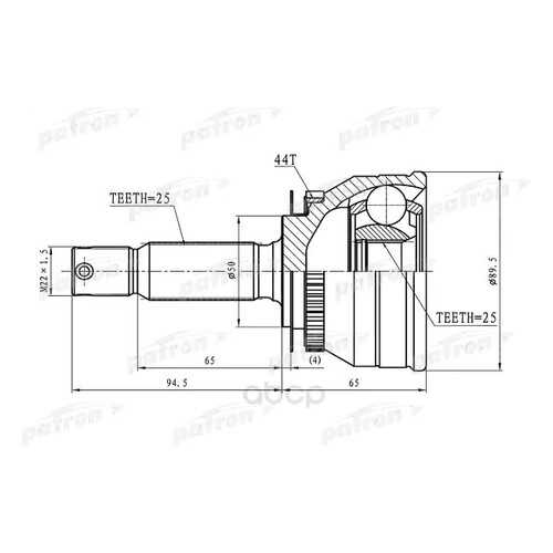 Шрус PATRON PCV1608 в Emex