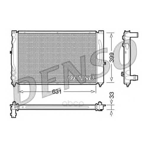 Радиатор 631x399 Denso DRM02020 в Emex