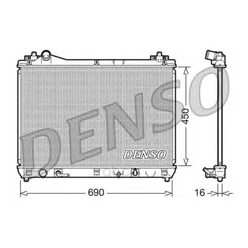 Радиатор 690x450 Denso DRM47017 в Emex