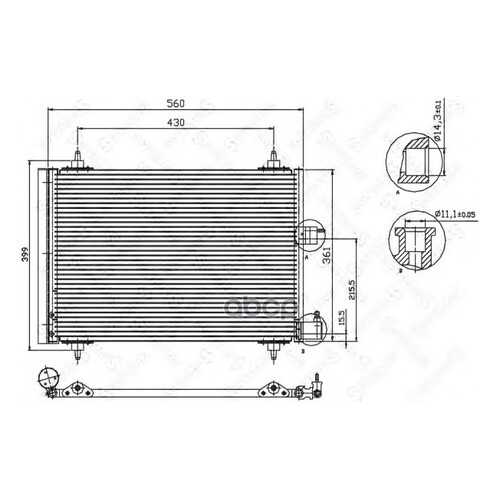 Радиатор кондиционера Stellox 1045057SX в Emex