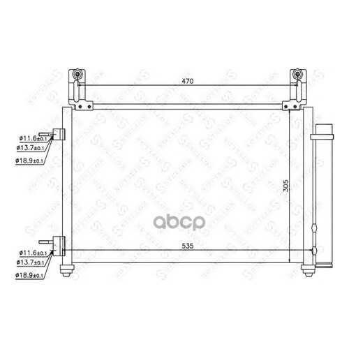 Радиатор кондиционера Stellox 1045611SX в Emex