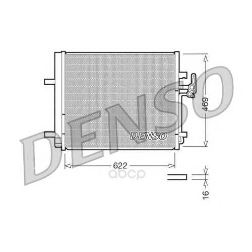 Радиатор кондиционераford mondeo 2.5 07/galaxy all 06/s-max all 06 Denso DCN10016 в Emex