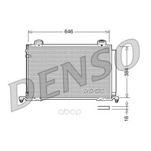 Радиатор охлаждения двигателя DENSO DCN50026 в Emex