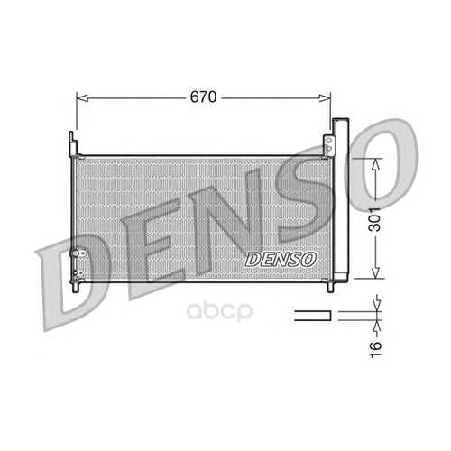 Радиатор охлаждения двигателя DENSO DCN50037 в Emex