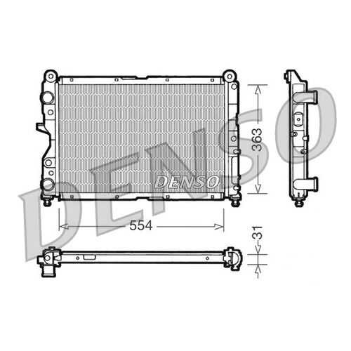 Радиатор охлаждения двигателя DENSO DRM09132 в Emex