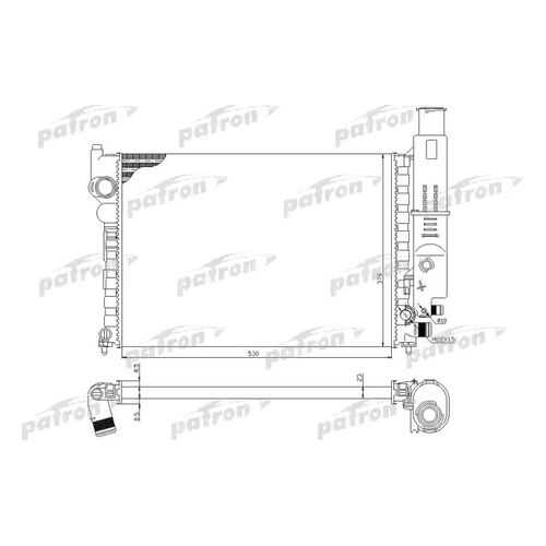 Радиатор охлаждения двигателя PATRON PRS3030 в Emex