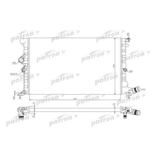 Радиатор охлаждения двигателя PATRON PRS3040 в Emex