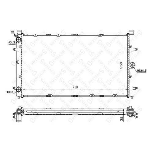 Радиатор охлаждения двигателя STELLOX 10-25008-SX в Emex