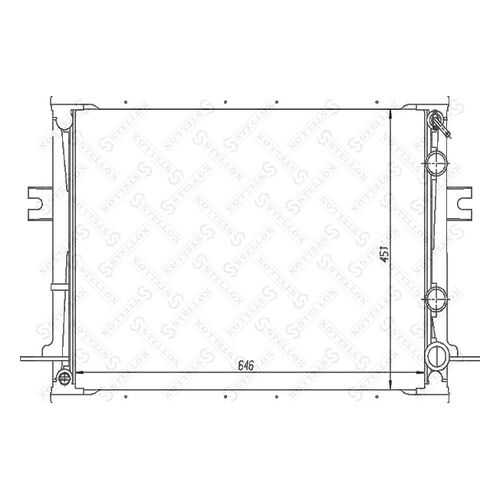 Радиатор охлаждения двигателя STELLOX 10-25827-SX в Emex