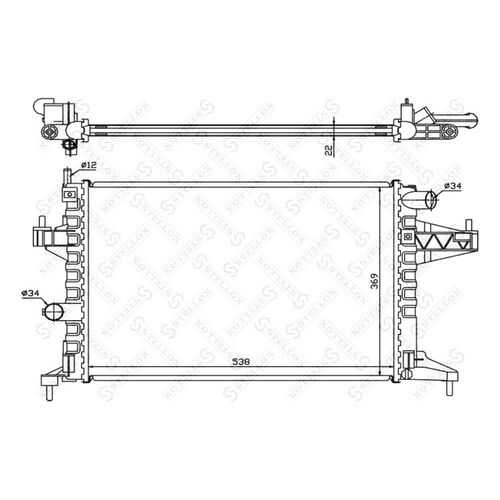 Радиатор охлаждения двигателя STELLOX 10-25995-SX в Emex