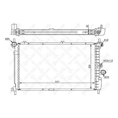 Радиатор охлаждения двигателя STELLOX 10-26069-SX в Emex