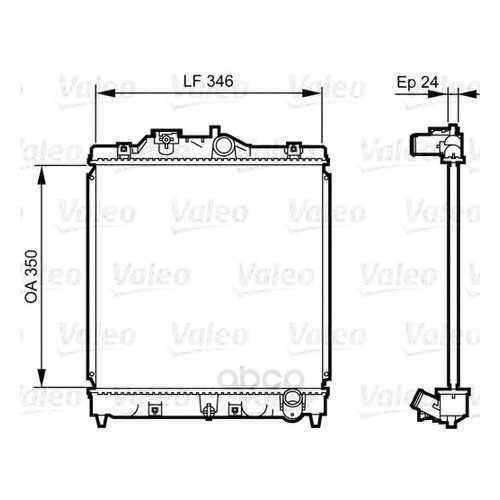 Радиатор охлаждения двигателя Valeo 731434 в Emex