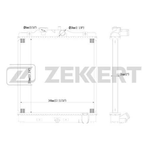 Радиатор охлаждения двигателя ZEKKERT MK-1056 в Emex