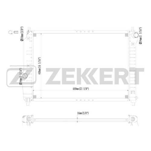 Радиатор охлаждения двигателя ZEKKERT MK-1201 в Emex