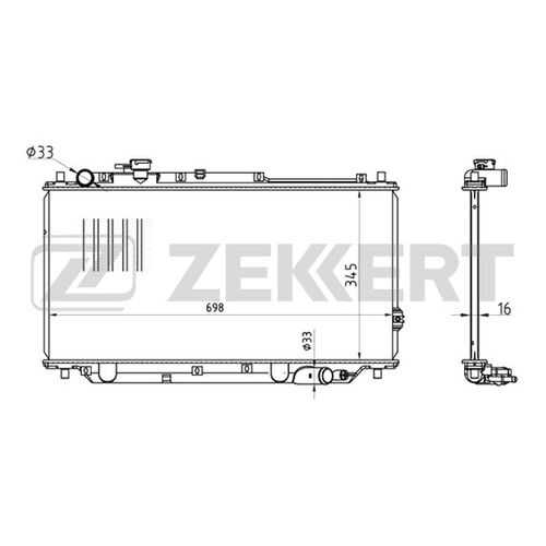 Радиатор охлаждения двигателя ZEKKERT MK-1330 в Emex