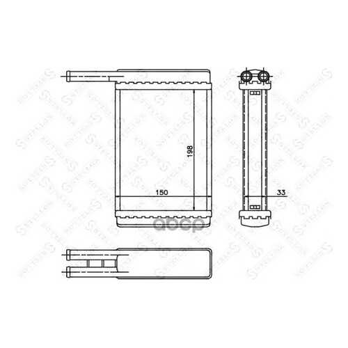 Радиатор печки Stellox 1035168SX в Emex