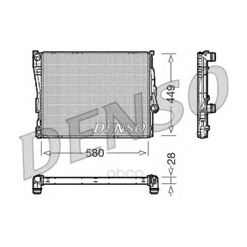 Радиатор системы охлаждения bmw e46 2.0/2.5/2.8/3.0 98-05 Denso DRM05069 в Emex