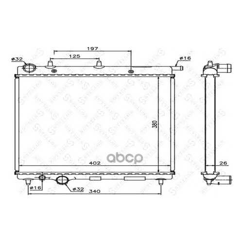 Радиатор системы охлаждения Stellox 1025646SX в Emex
