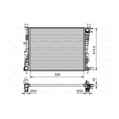 Радиатор Valeo 735634 в Emex
