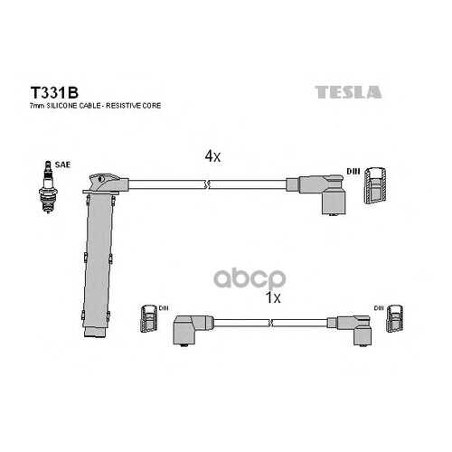 Комплект Проводов Зажигания TESLA T331B в Emex