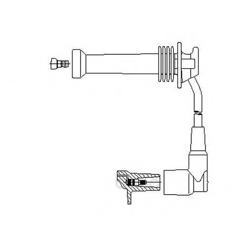 Провод высоковольтный ford BREMI 897/37 в Emex