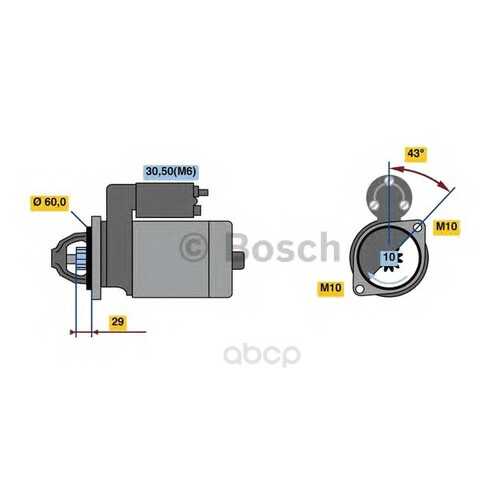 Стартер Bosch 0001107459 в Emex