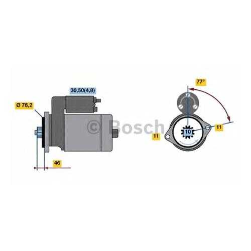 Стартер Bosch 0001123016 в Emex