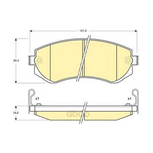 Колодки тормозные Girling 6132089 в Emex