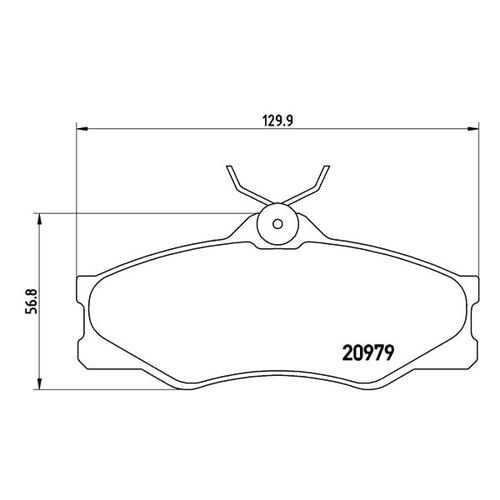 Комплект тормозных дисковых колодок brembo P 85 008 в Emex