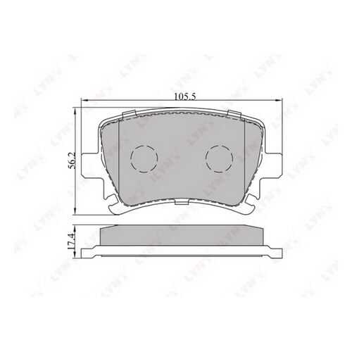 Комплект тормозных дисковых колодок LYNXauto BD-1204 в Emex