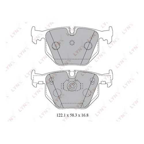 Комплект тормозных дисковых колодок LYNXauto BD-1426 в Emex