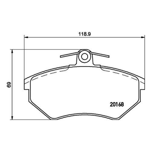 Комплект тормозных дисковых колодок MINTEX MDB1570 в Emex