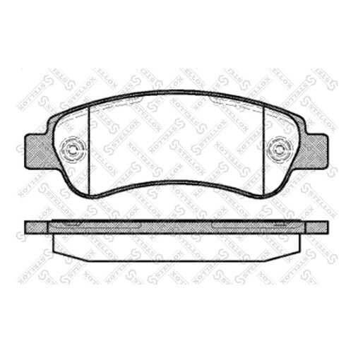 Комплект тормозных дисковых колодок Stellox 001 090B-SX в Emex