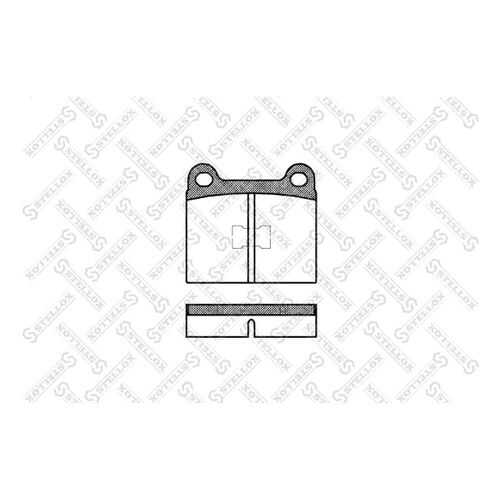Комплект тормозных дисковых колодок Stellox 028 000-SX в Emex