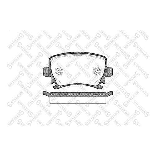 Комплект тормозных дисковых колодок Stellox 1042 000B-SX в Emex