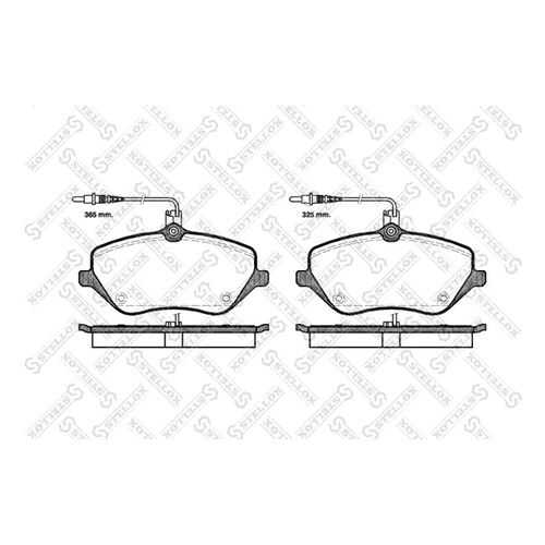 Комплект тормозных дисковых колодок Stellox 1112 004-SX в Emex