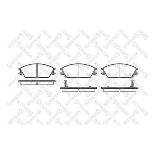 Комплект тормозных дисковых колодок Stellox 235 002-SX в Emex