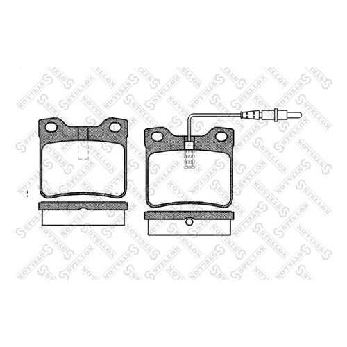 Комплект тормозных дисковых колодок Stellox 332 022B-SX в Emex