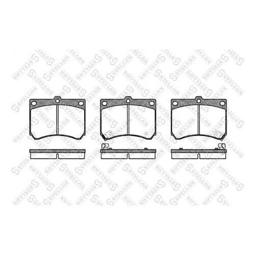 Комплект тормозных дисковых колодок Stellox 344 002B-SX в Emex