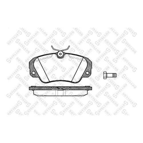 Комплект тормозных дисковых колодок Stellox 393 000B-SX в Emex